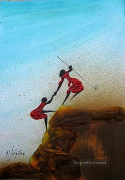 African Painting - Delicate Balance African